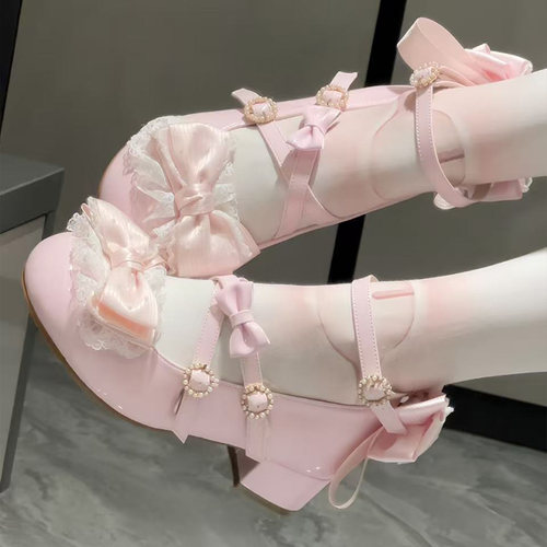 西柚原创新款Lolita鞋低跟lo鞋子