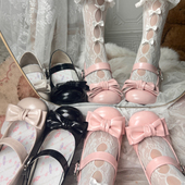 西柚高跟兔子松饼lolita鞋 女 洛丽塔单鞋 原创现货44大码 防磨脚lo鞋