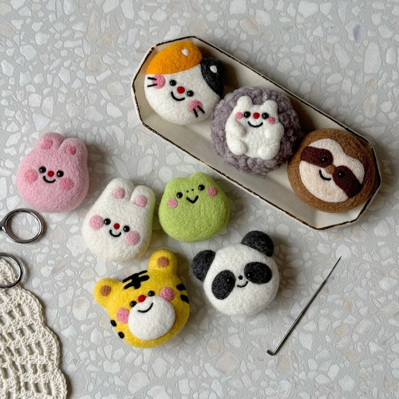 戳戳乐羊毛毡材料包冰箱贴手工