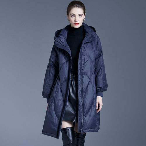 高端品牌羽绒服宽松加厚连帽外套
