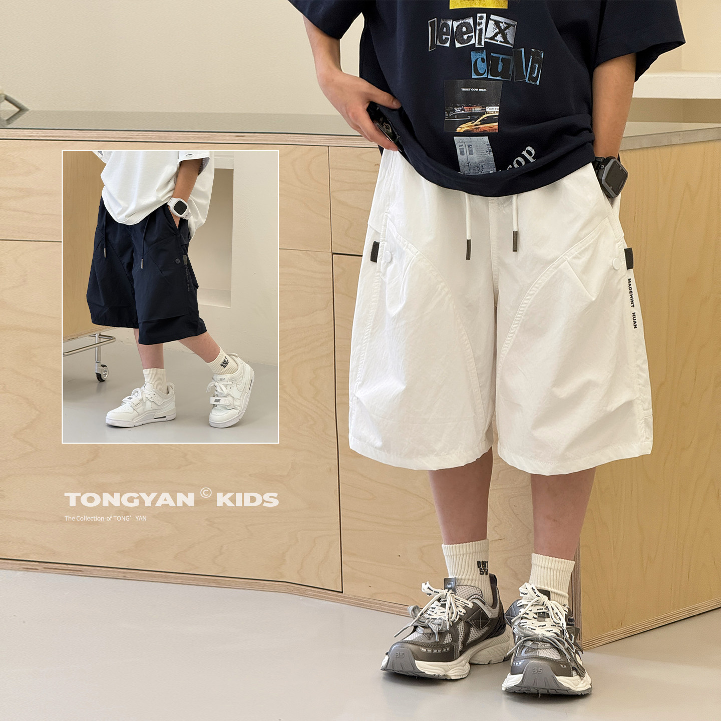 男童短裤2026夏季新款中大童百搭五分裤韩版裤子薄款儿童工装裤潮