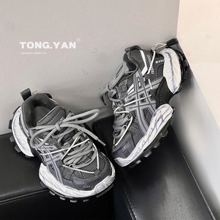 2024冬季 中大童高级感鞋 新款 二棉童鞋 子 儿童加绒老爹鞋 男童运动鞋