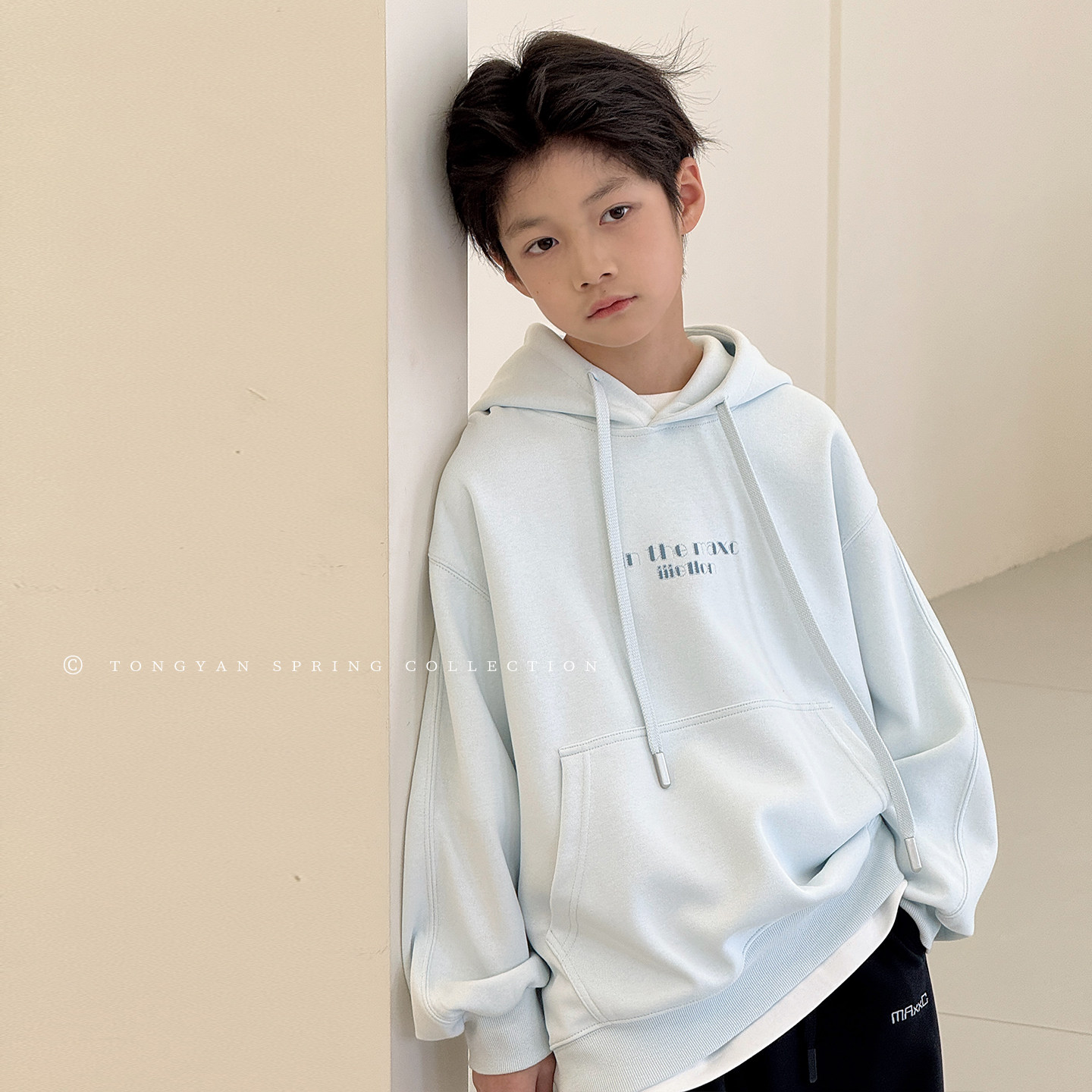 男童卫衣连帽2026春装新款韩版儿童套头衫潮酷上衣洋气中大童外套