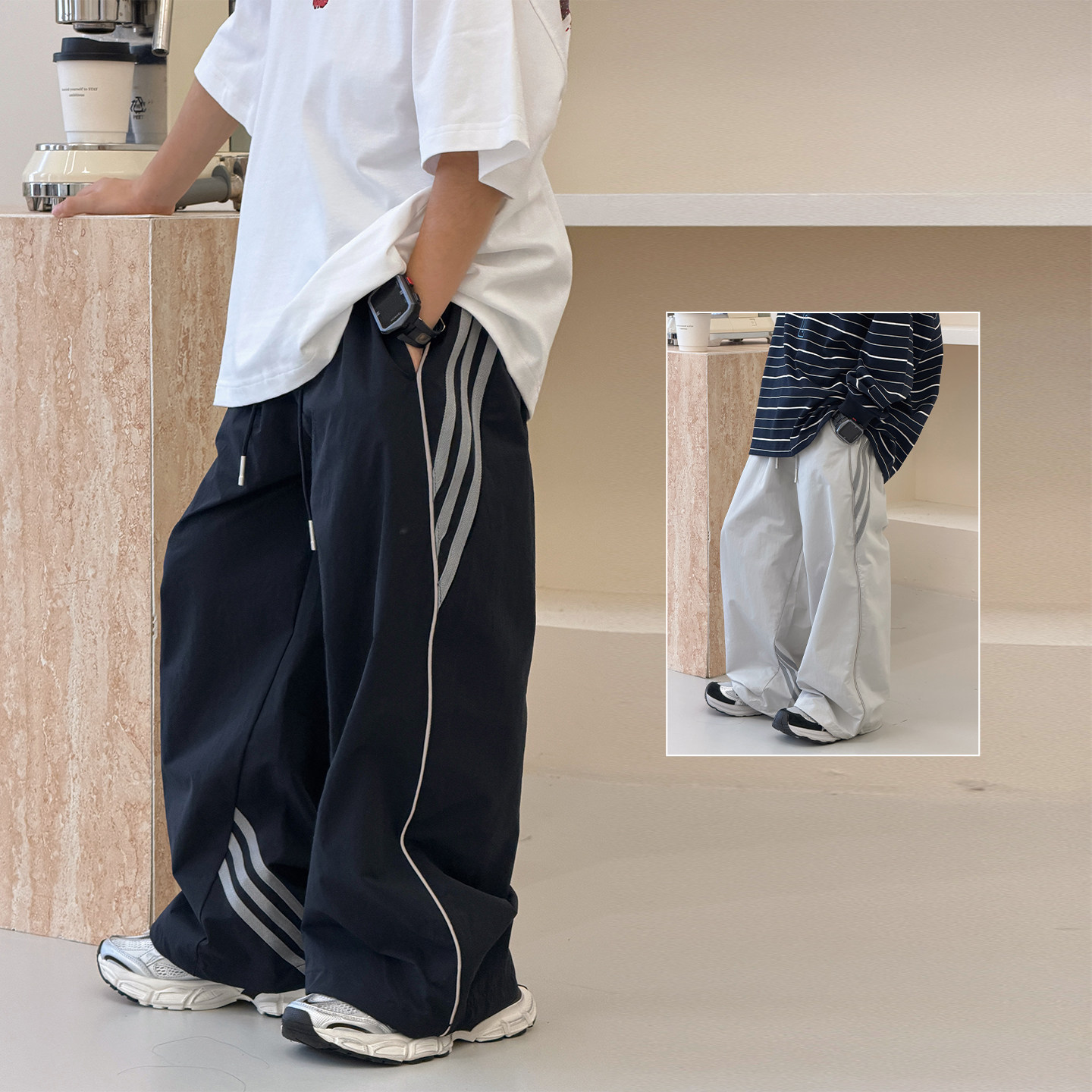 男童裤子春夏装2026新款中大童工装裤宽松男孩长裤韩版儿童休闲裤