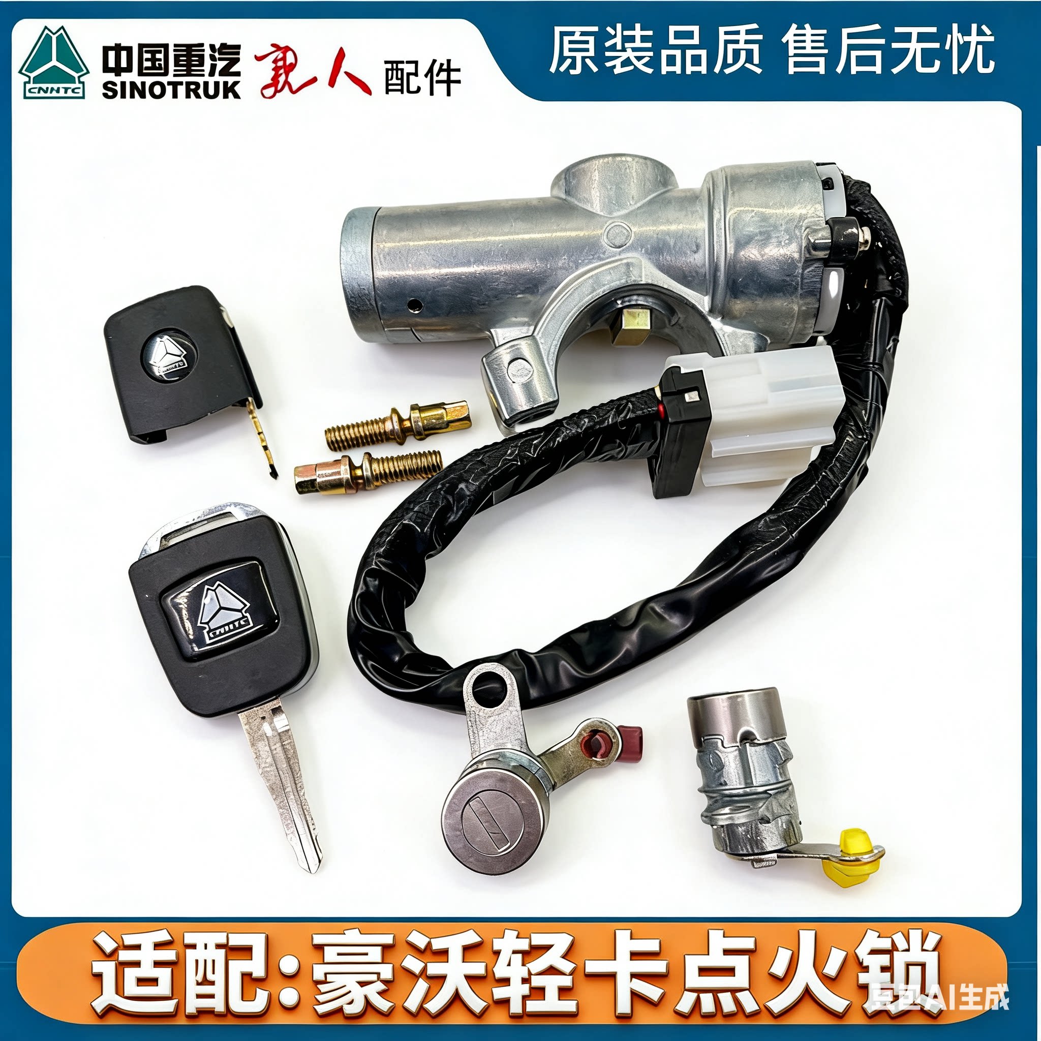 重汽豪沃点火开关总成原厂配件