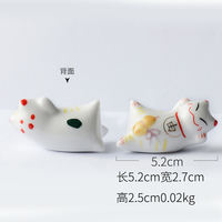 Creative and cute animal pen holder, whale cute cartoon, Japanese chopstick holder, small home decoration, ceramic decoration thumbnail 2