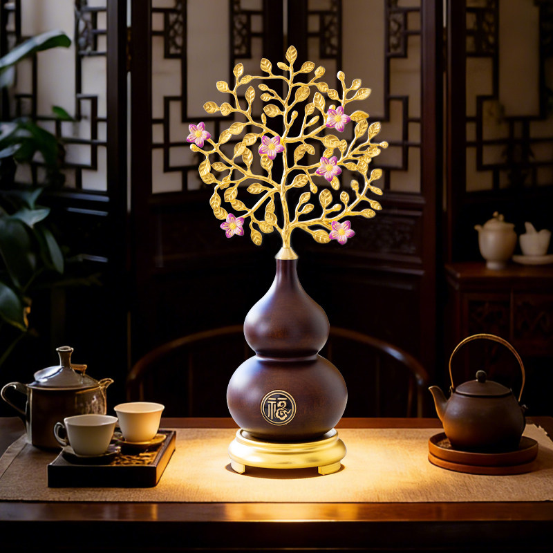 新中式百福纳财葫芦摆件新中式客厅玄关电视柜装饰品乔迁新居送人,家居饰品,桌面摆件,淘宝优惠券,粉丝福利购,淘宝优惠卷