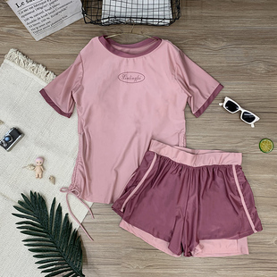 胖mm泡温泉游泳装 游泳馆专用大码 爆款 泳衣女保守分体学生2025新款