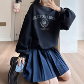 中牌制服馆黑色绀色白色深灰色纯色JK制服裙学院风百褶裙半身裙