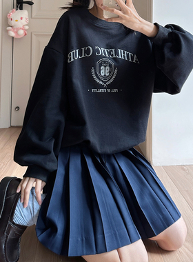 中牌制服馆黑色绀色白色深灰色纯色JK制服裙学院风百褶裙半身裙