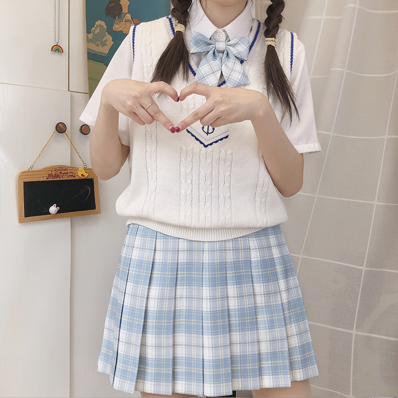 白溟格裙jk制服中牌制服馆夏季