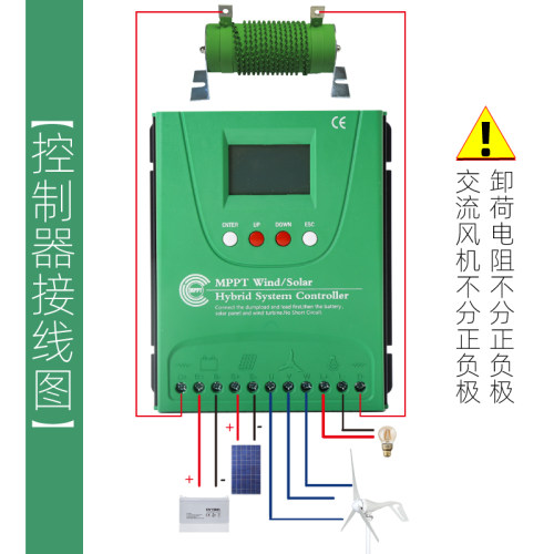 MPPT升压充电风光互补控制器德莘
