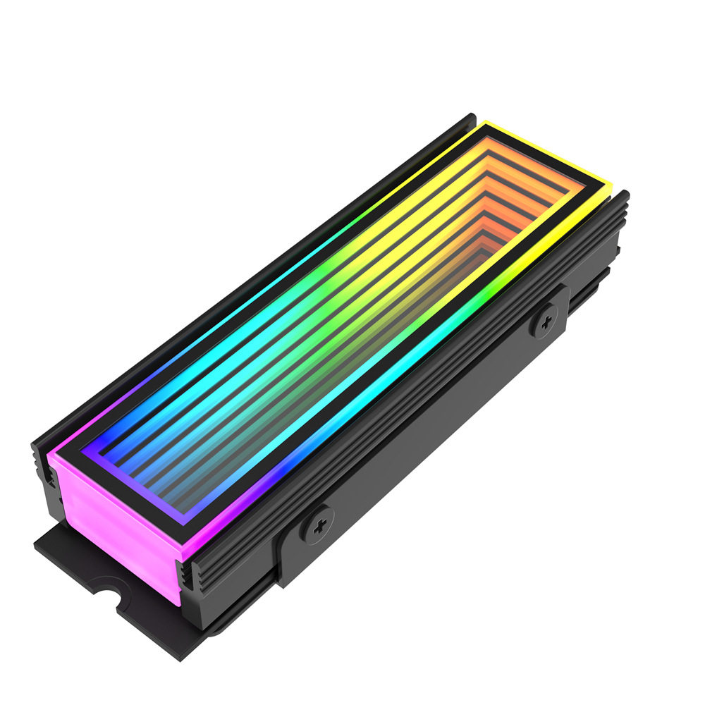 SNOW MIRROR M.2 SSD COOLING VEST ARGB LIGHT BAR SHENGUANG SYNCHRONIZATION COMPUTER ACCESSORIES LUMINOUS HEATSINK