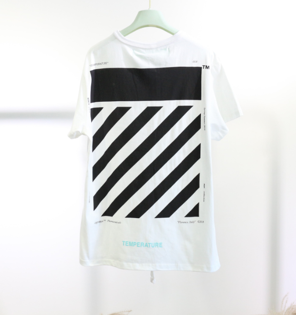 ÕýÆ·´ú¹º OW Off-White 18SS »ù´¡¿î ÌõÎÆ ¶ÌÐäTÐô ¿íËÉÇéÂÂTEE