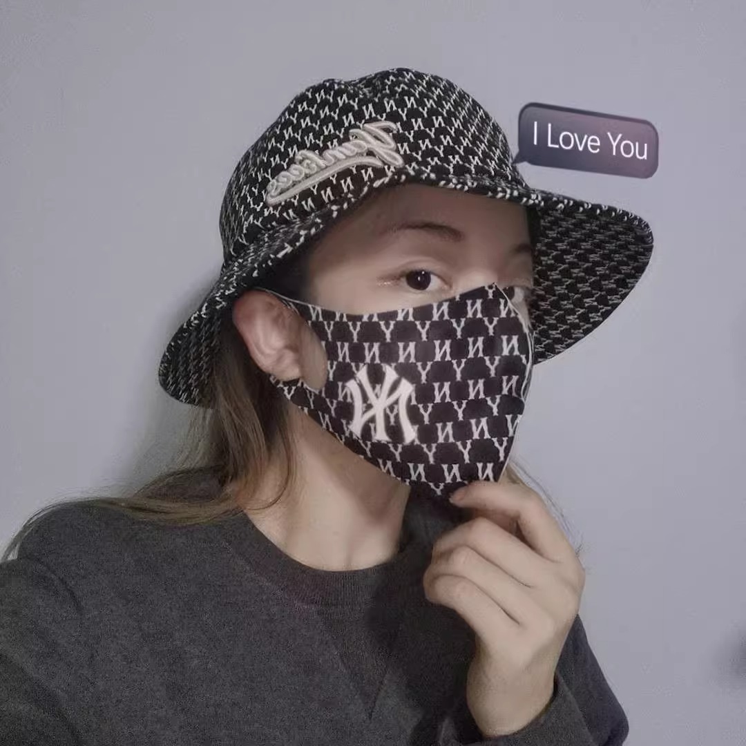 可水洗MB口罩秋冬女高颜值2024新款网红NY明星同款防晒冰丝黑色男