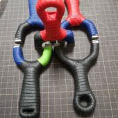 新款 G10贴片440C不锈钢水虎弹弓皮筋缠吸汗带高端扁皮筋弹弓绑皮