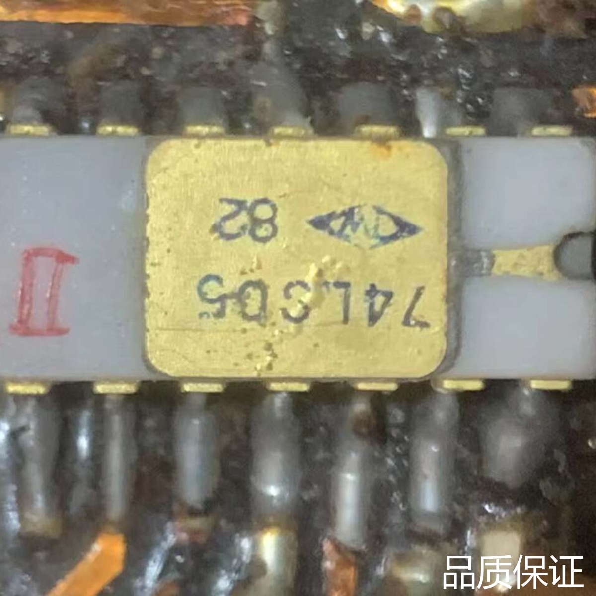 适配74LS05芯片，老设备件，镀金引脚，成色还可以，有点使议价