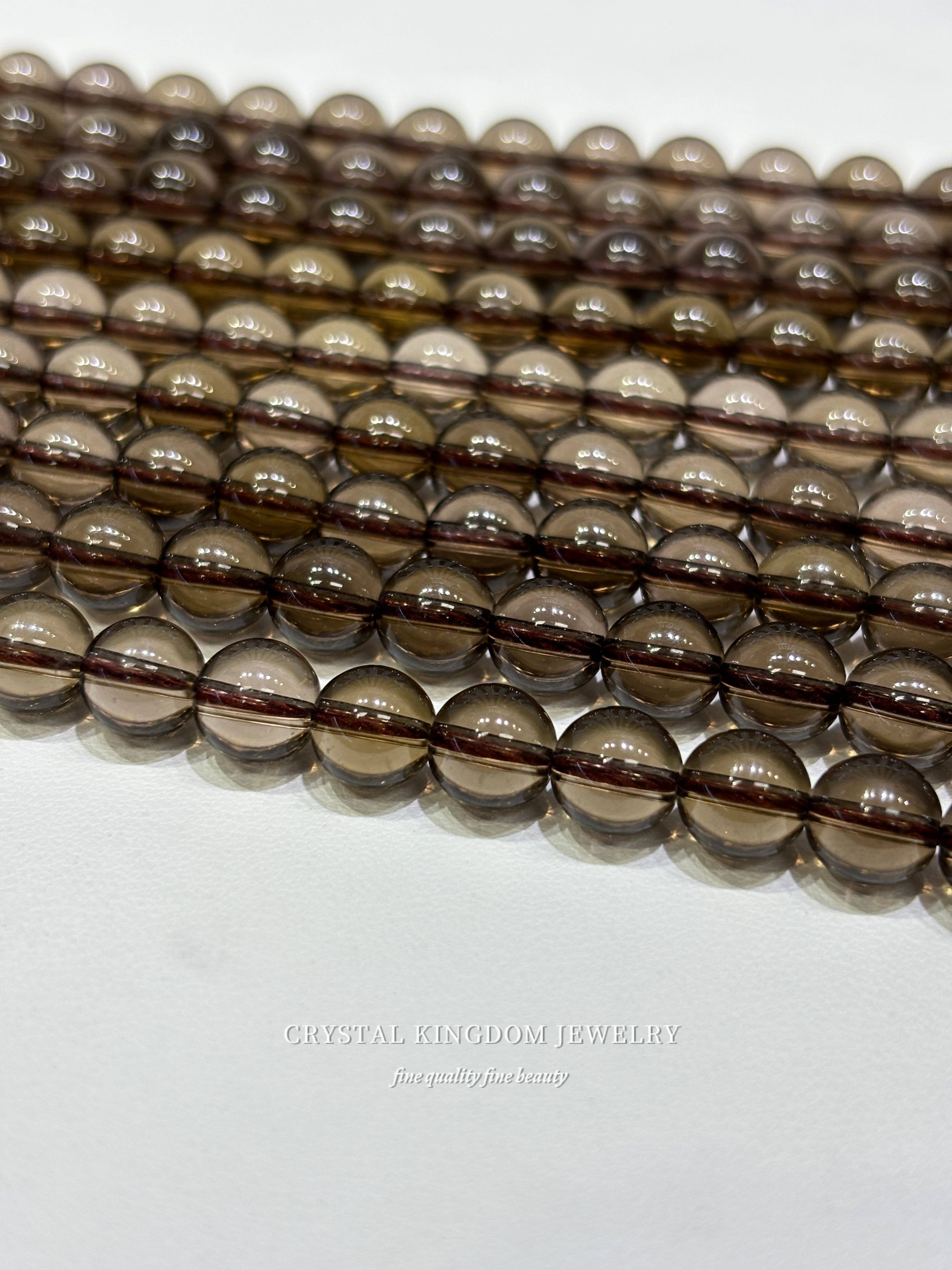 天然净体茶水晶圆珠半成品散珠单珠diy串珠水晶手链项链手工家居,饰品/流行首饰/时尚饰品新,DIY配件,淘宝优惠券,粉丝福利购,淘宝优惠卷