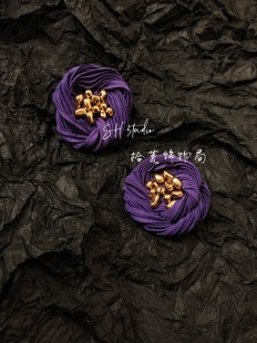 紫色大耳钉(升级版更服贴)拾荒饰物局