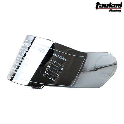 Tanks Drive Facial helmet T270 helmet base lens anti -fog transparent silver -plated tea color lens