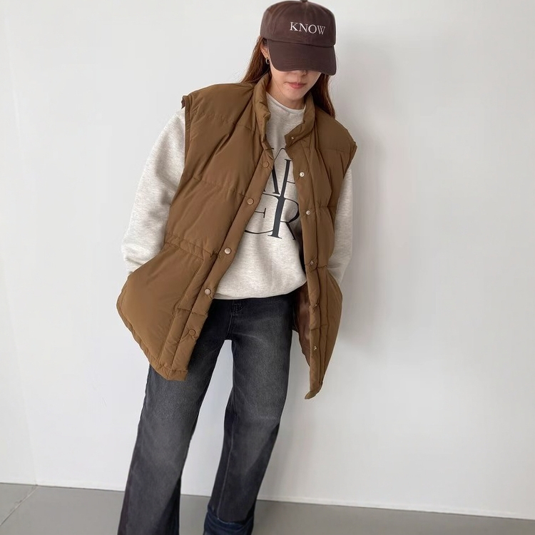 羽绒日本贵牌松软暖感马甲夹背心