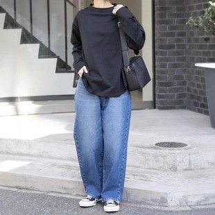 型超棒显瘦质感2025日本贵牌纯棉牛仔裤 1.3万日元 裤