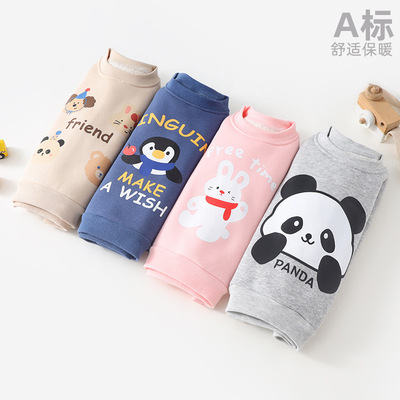 allolugh宝宝加绒卫衣春季加厚一体绒小童打底衫内搭儿童保暖上衣