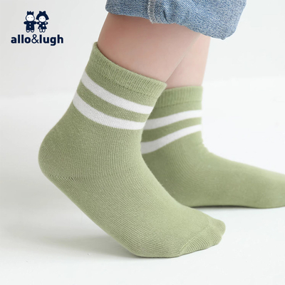 【断码清仓】allolugh儿童袜子男女童宝小中童短袜子新生婴儿棉袜