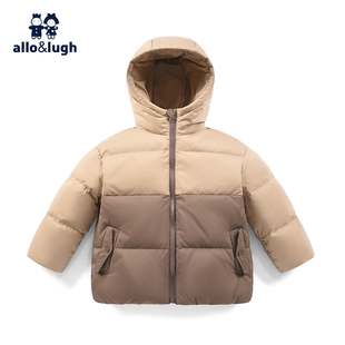 【反季降价清仓】allolugh冬男宝宝羽绒服保暖厚鸭绒中小童中短款