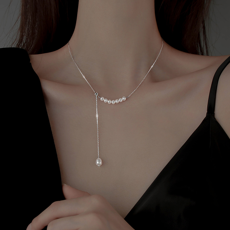 【Z小姐】珠珠项链女夏纯银