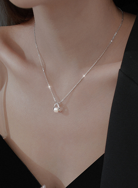 Z小姐999足银法式天然珍珠项链