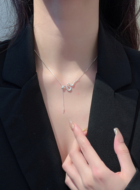 Z小姐925纯银小灵蛇项链