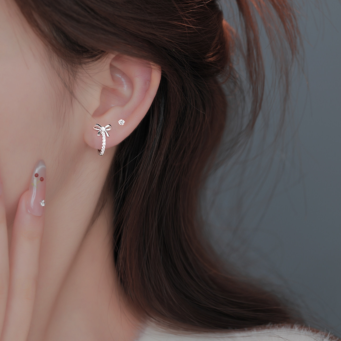 Z小姐999纯银锆石蝴蝶结耳扣女2025新款爆款气质高级感耳环耳饰,饰品/流行首饰/时尚饰品新,耳环,淘宝优惠券,粉丝福利购,淘宝优惠卷