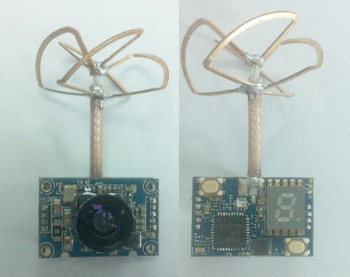 HRS998T FPV图传 一体图传摄像头 5.8G 48频点25MW