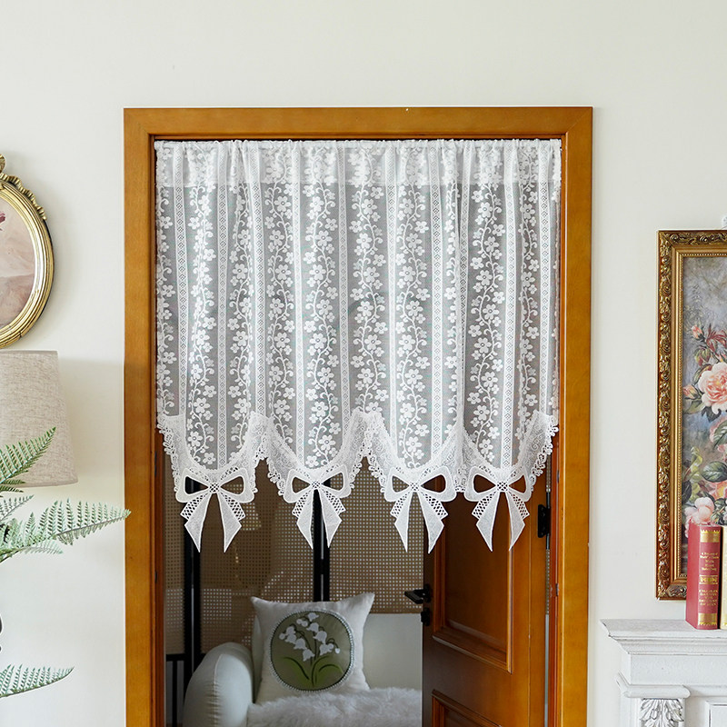 法式复古装饰门帘窗帘免打孔