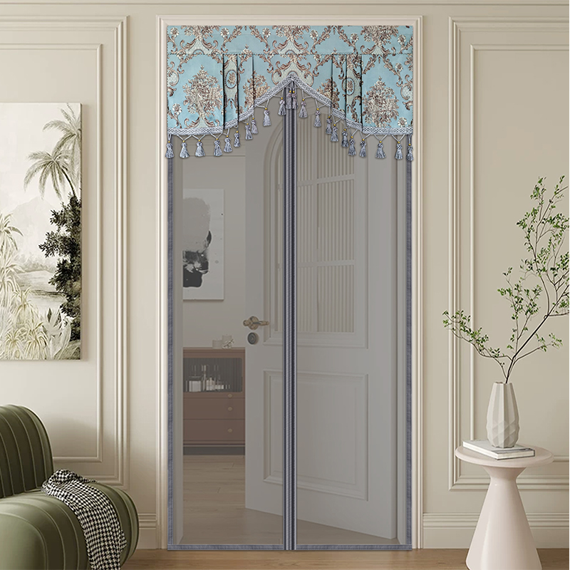 欧式防蚊门帘2025新款高档全磁条夏季家用魔术贴防蝇纱门隔断帘子