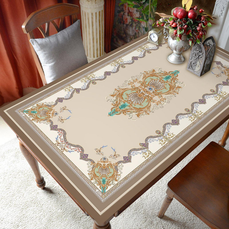 欧式皮革桌垫防水防油免洗桌布家用桌面保护垫防烫硅胶茶几垫定制,居家布艺,桌布,淘宝优惠券,粉丝福利购,淘宝优惠卷