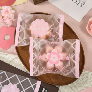 樱花酥包装袋中式桃花酥点点心塑料托盘加厚高透明底托机封包装袋