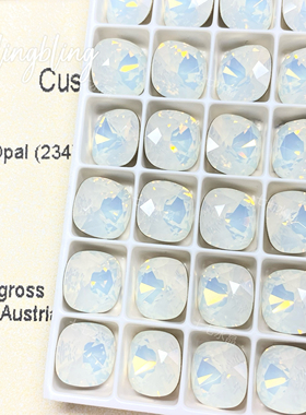 施家水晶华子4470特殊色肥方钻尖底方形钻234雪蛋白美甲堆钻贴钻