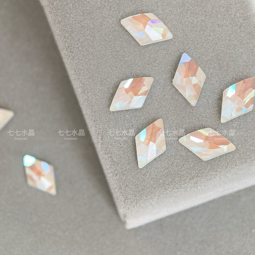 正品施家水晶华子2709菱形L129d冰川白10×6mm美甲饰品指甲装饰