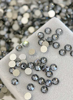 正品施家水晶华子2058/2088平底钻钻001sini银色夜影美甲贴钻