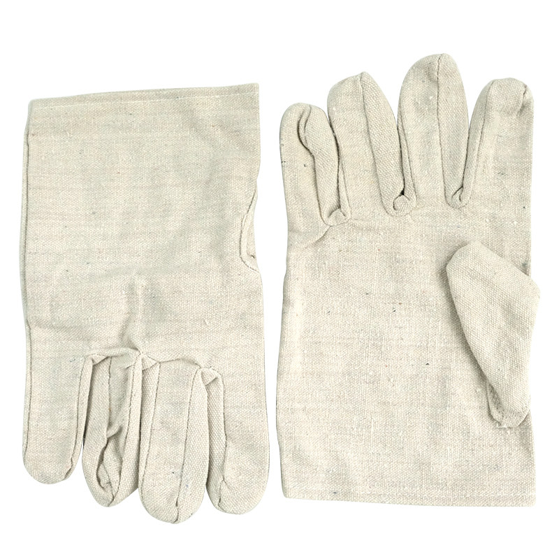 全衬24道线帆布手套机械电焊工耐磨加厚工作劳保防护用品厂家