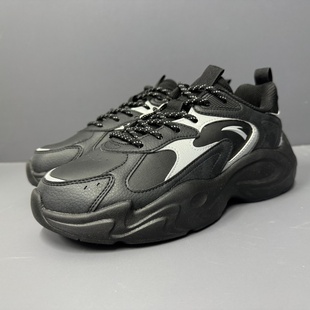 安踏行风休闲鞋男款新款经典潮流皮面老爹鞋厚底运动鞋912438805