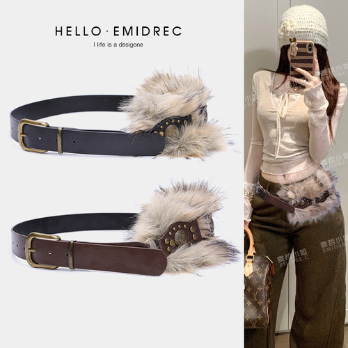 麦哲小姐废土风西部民族风裤带女