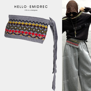 嘻哈朋克风腰封屁帘宽腰带女爵士舞腰搭嘻哈设计感小众配裤子裙子