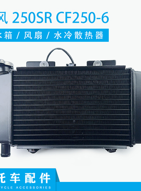 适用春风250SR CF250-6春风my22水箱散热器水冷水箱散热冷却液箱