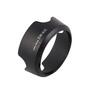 佰卓EW-63C遮光罩适用佳能18-55 STM镜头配件EOS 700D750D 760D 800D 100D 200D单反相机58mm黑色白色可反扣