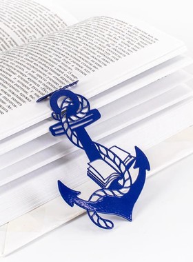 乌克兰Dmitriy高级感陷入书中创意船锚书签文艺文创简约励志礼品