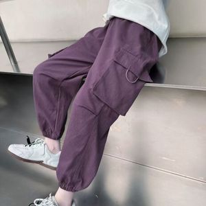 女童工装裤2025新款春秋装中大童宽松休闲裤儿童洋气束脚裤韩版潮