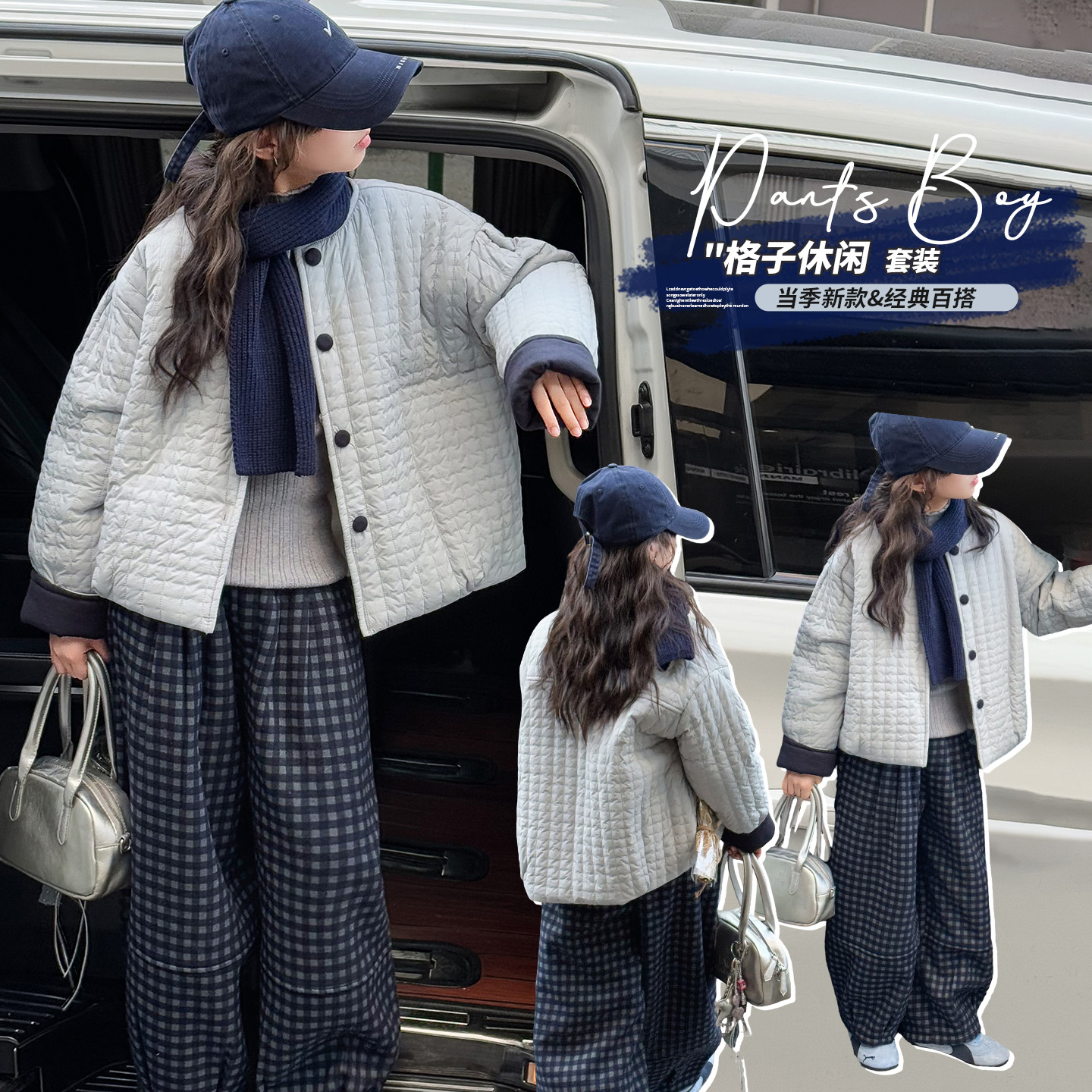 女童加棉外套冬季保暖加厚儿童加绒棉袄中大童棉服休闲棉衣童装